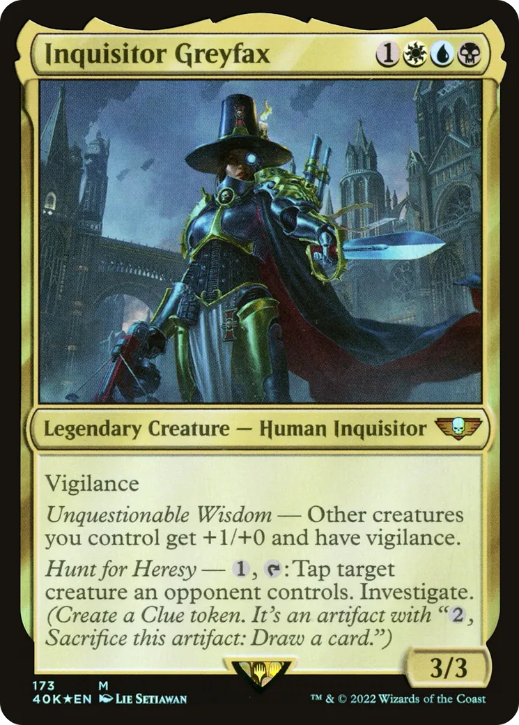 Inquisitor Greyfax — Warhammer 40,000 Commander — Magic: The Gathering