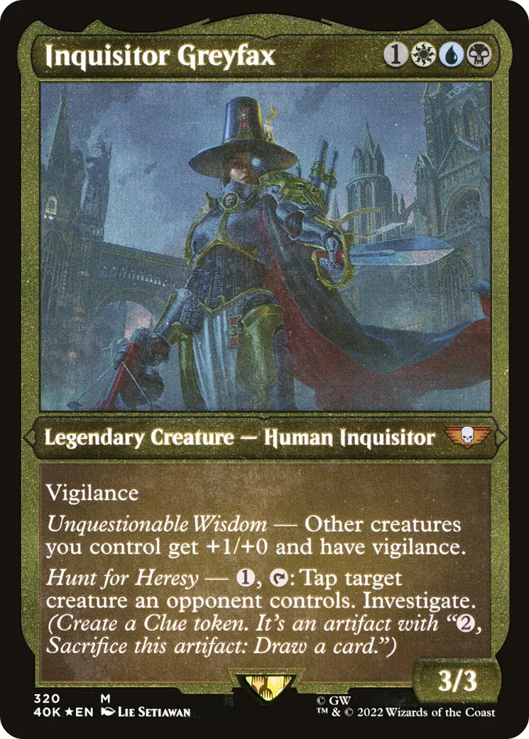 Inquisitor Greyfax — Warhammer 40,000 Commander — Magic: The Gathering