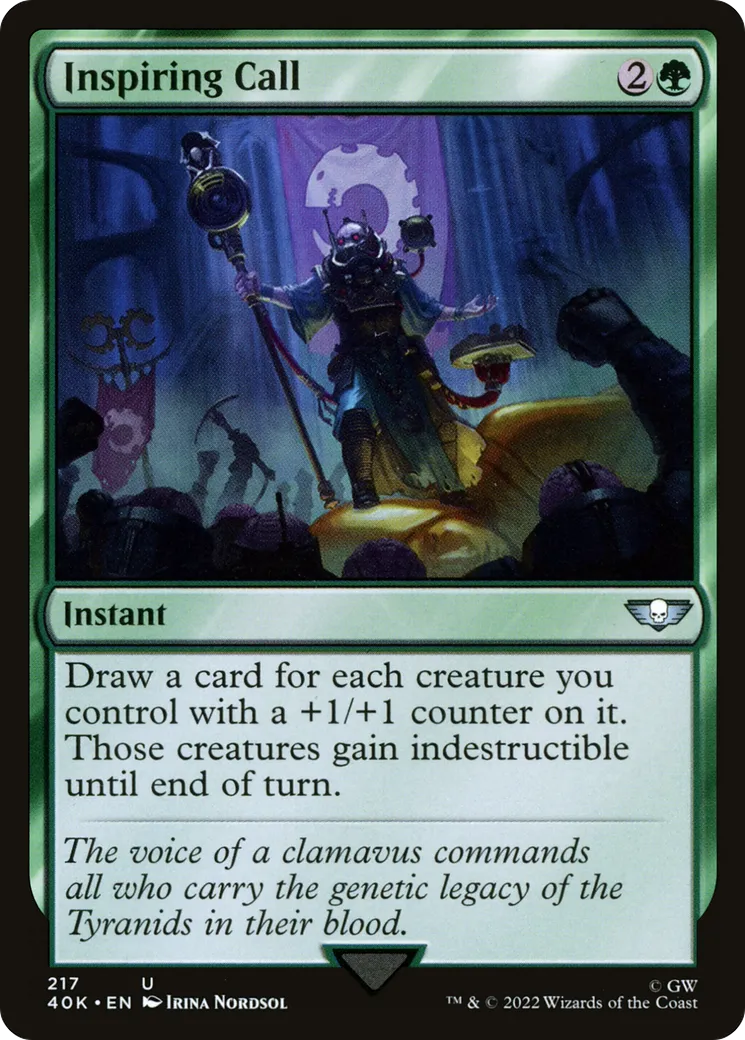 Appel inspirateur — Warhammer 40,000 Commander — Magic: The Gathering