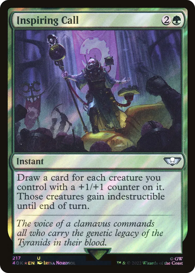Appel inspirateur — Warhammer 40,000 Commander — Magic: The Gathering