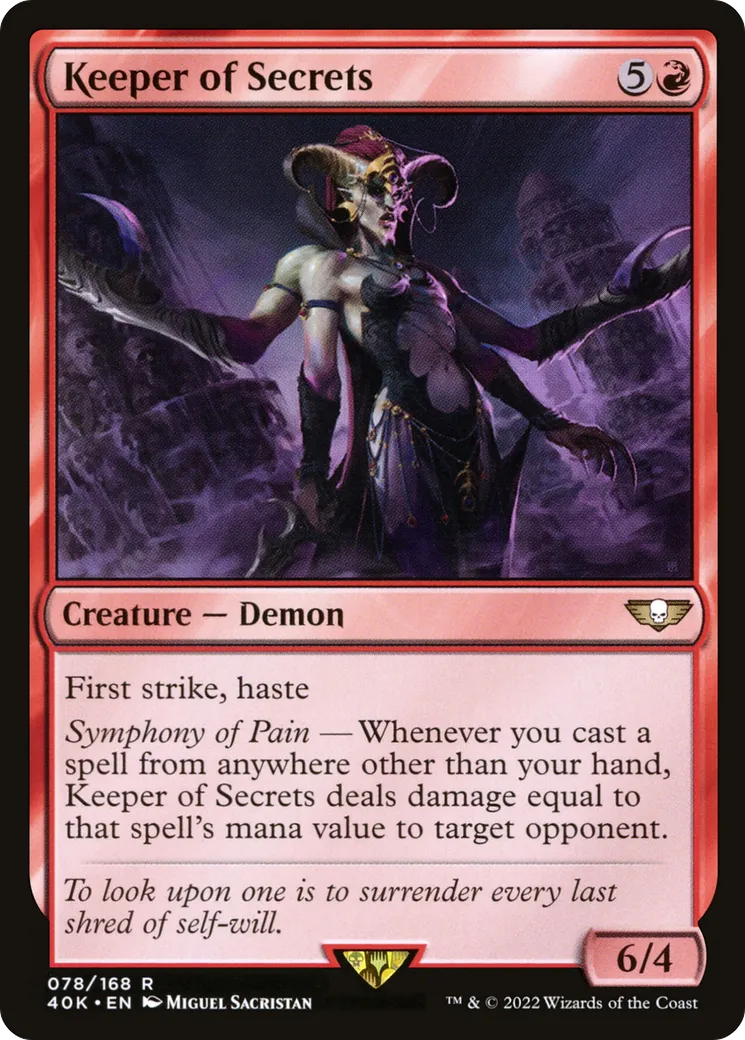 Keeper of Secrets — Warhammer 40,000 Commander — Magic: The Gathering