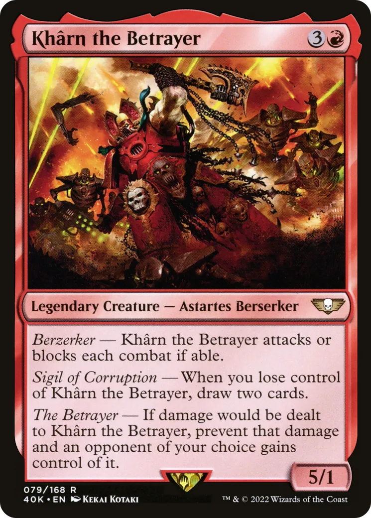 Khârn the Betrayer — Warhammer 40,000 Commander — Magic: The Gathering
