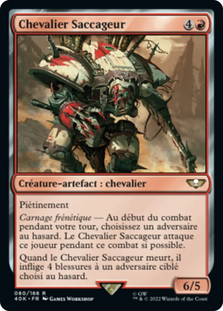 Chevalier Saccageur — Warhammer 40,000 Commander — Magic: The Gathering