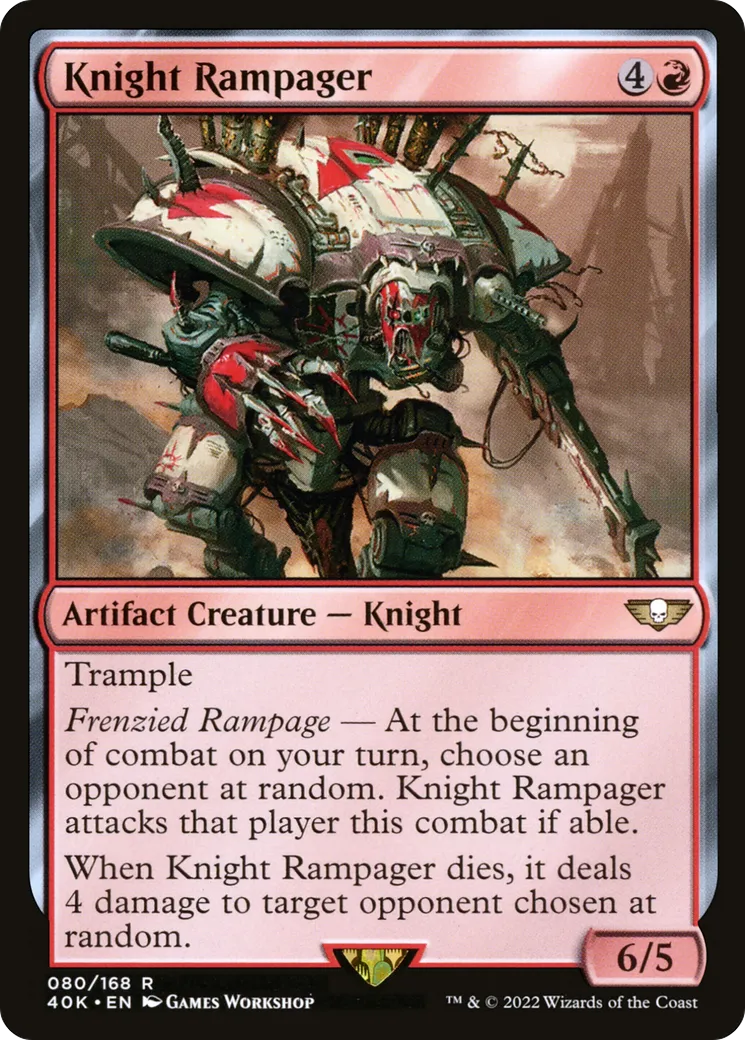 Knight Rampager — Warhammer 40,000 Commander — Magic: The Gathering