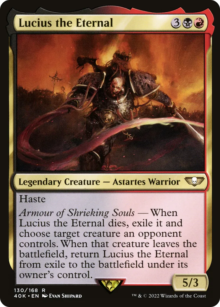 Lucius the Eternal — Warhammer 40,000 Commander — Magic: The Gathering