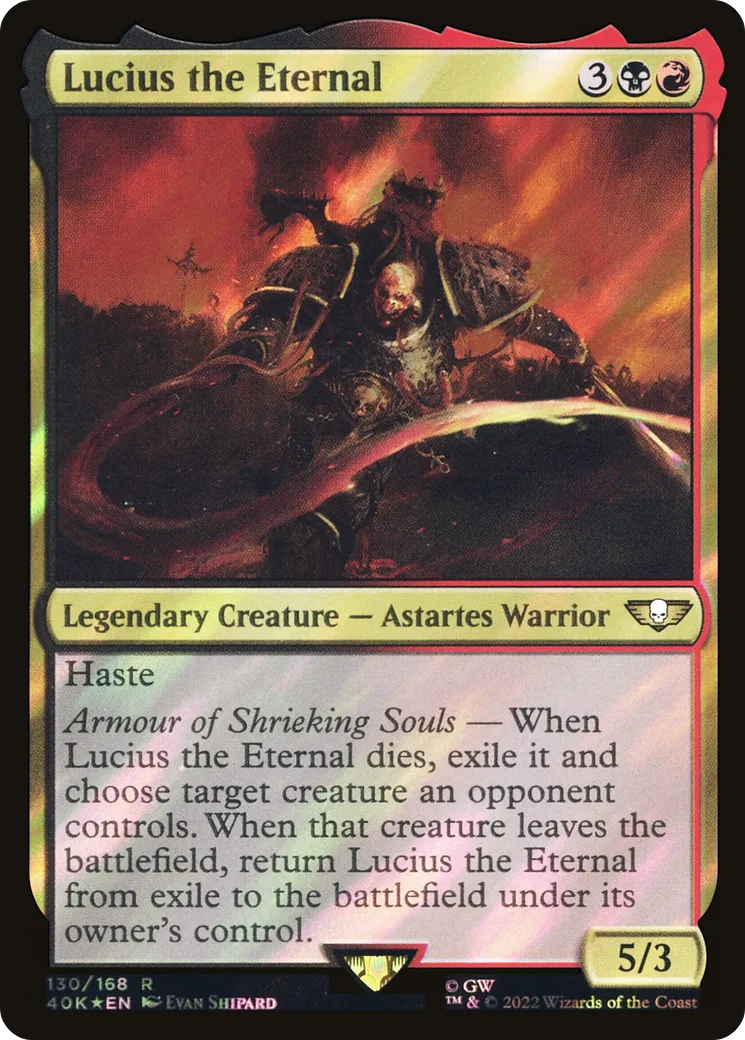 Lucius the Eternal — Warhammer 40,000 Commander — Magic: The Gathering
