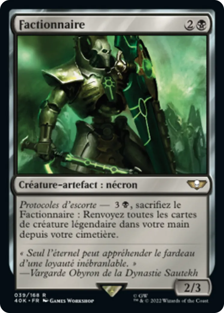 Factionnaire — Warhammer 40,000 Commander — Magic: The Gathering