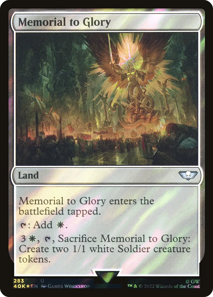 Mémorial à la gloire — Warhammer 40,000 Commander — Magic: The Gathering