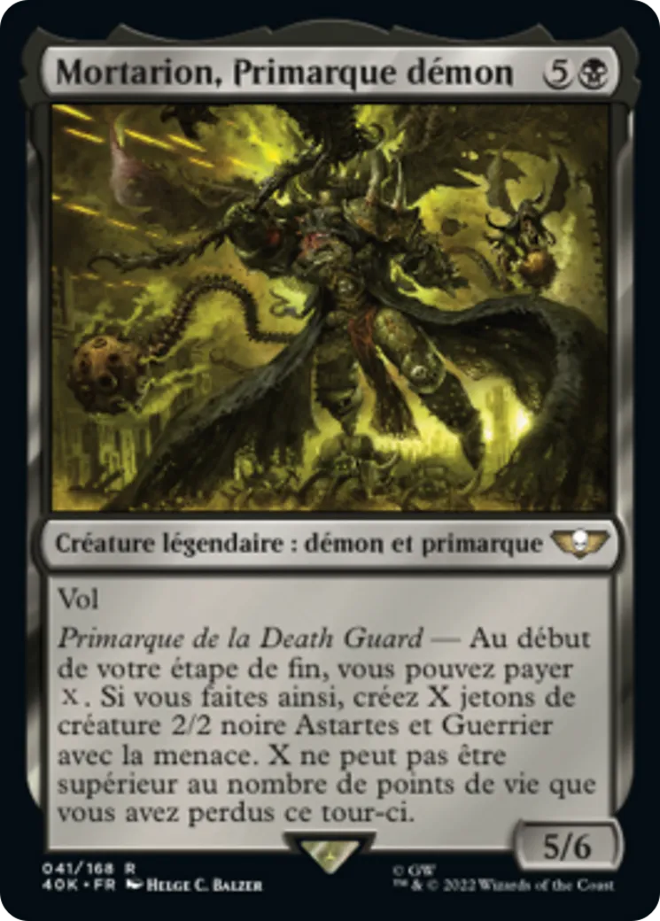 Mortarion, Primarque démon — Warhammer 40,000 Commander — Magic: The Gathering