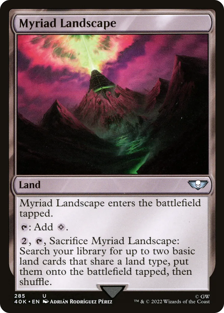 Paysage myriadaire — Warhammer 40,000 Commander — Magic: The Gathering