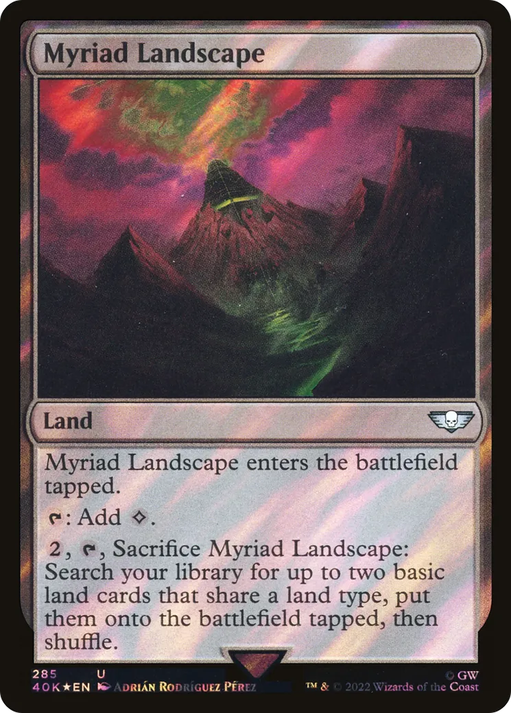 Paysage myriadaire — Warhammer 40,000 Commander — Magic: The Gathering