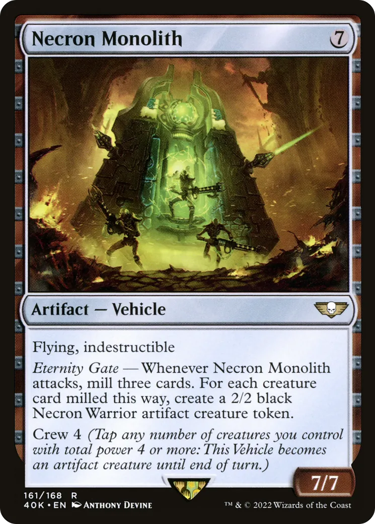 Necron Monolith — Warhammer 40,000 Commander — Magic: The Gathering