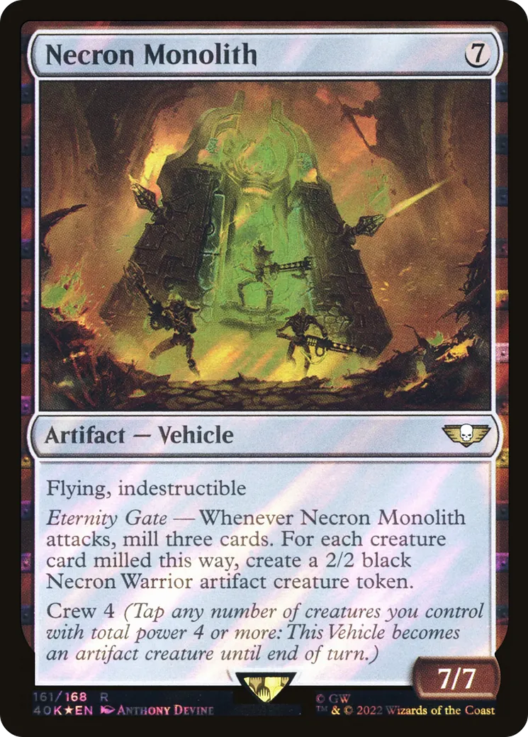 Monolithe nécron — Warhammer 40,000 Commander — Magic: The Gathering