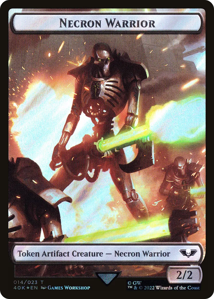 Necron Warrior — Warhammer 40,000 Commander — Magic: The Gathering