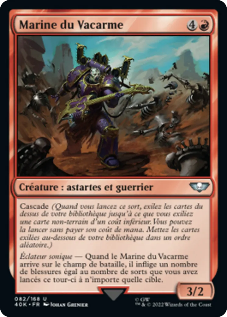 Marine du Vacarme — Warhammer 40,000 Commander — Magic: The Gathering