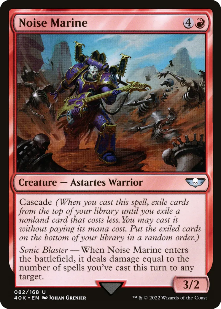 Noise Marine — Warhammer 40,000 Commander — Magic: The Gathering