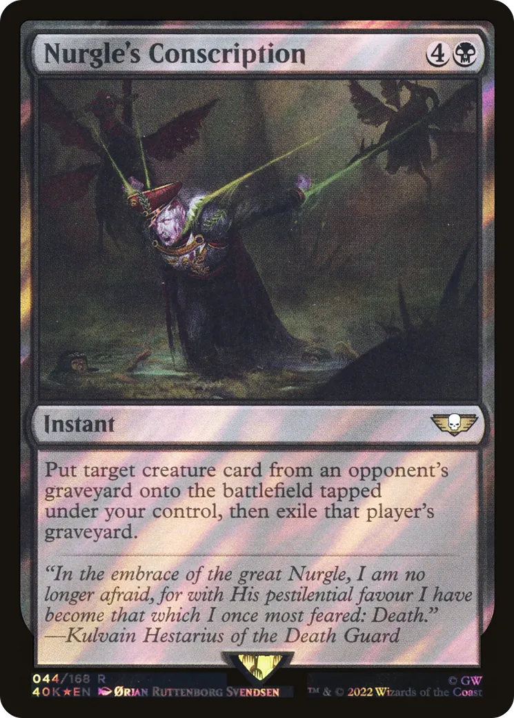 Nurgle's Conscription — Warhammer 40,000 Commander — Magic: The Gathering