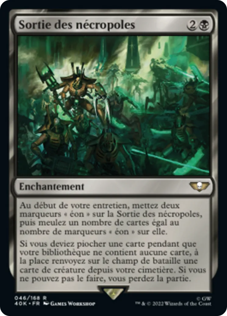 Sortie des nécropoles — Warhammer 40,000 Commander — Magic: The Gathering