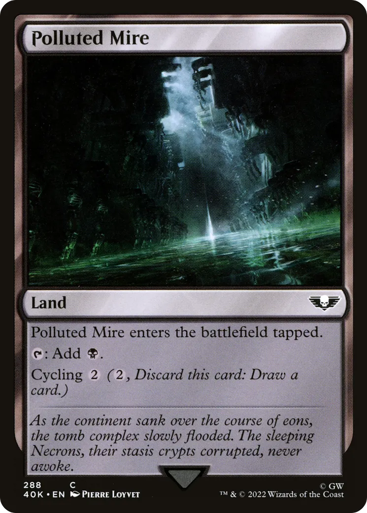 Polluted Mire — Warhammer 40,000 Commander — Magic: The Gathering