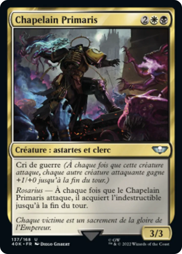 Chapelain Primaris — Warhammer 40,000 Commander — Magic: The Gathering