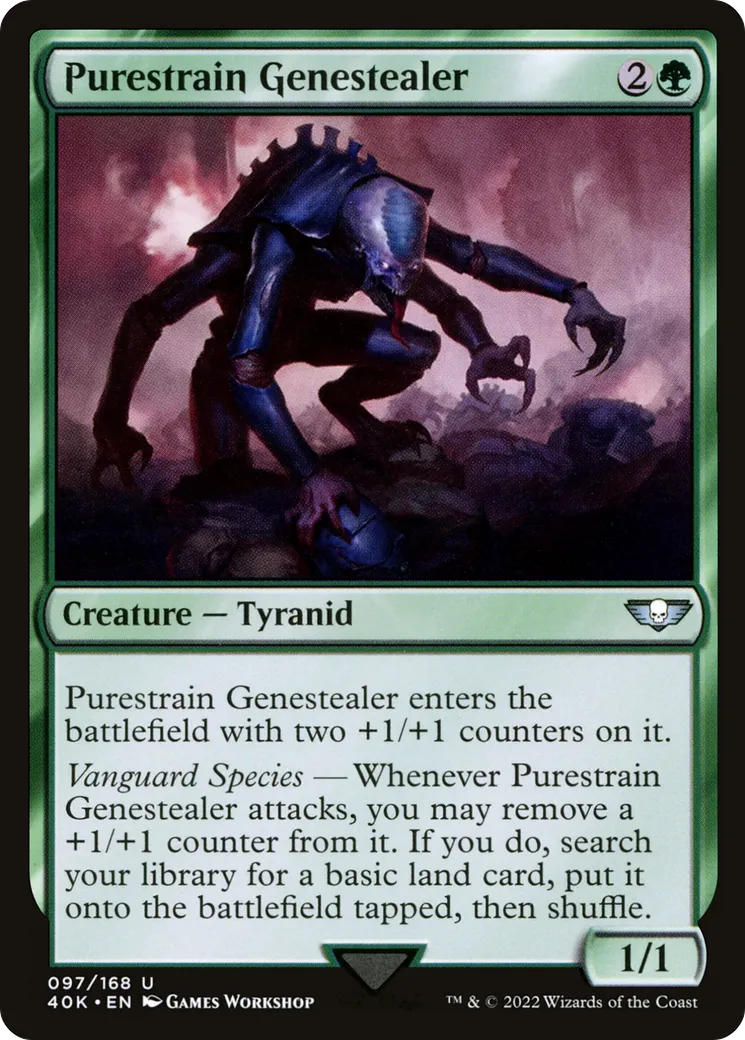 Purestrain Genestealer — Warhammer 40,000 Commander — Magic: The Gathering