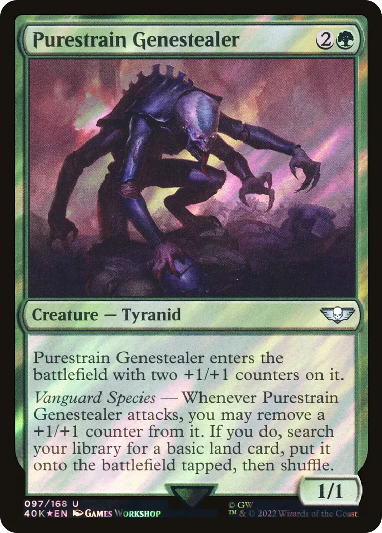 Purestrain Genestealer — Warhammer 40,000 Commander — Magic: The Gathering