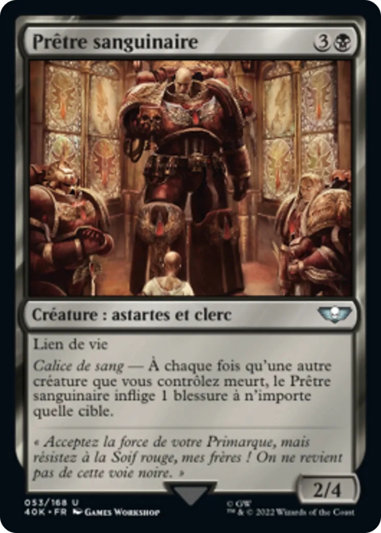 Prêtre sanguinaire — Warhammer 40,000 Commander — Magic: The Gathering