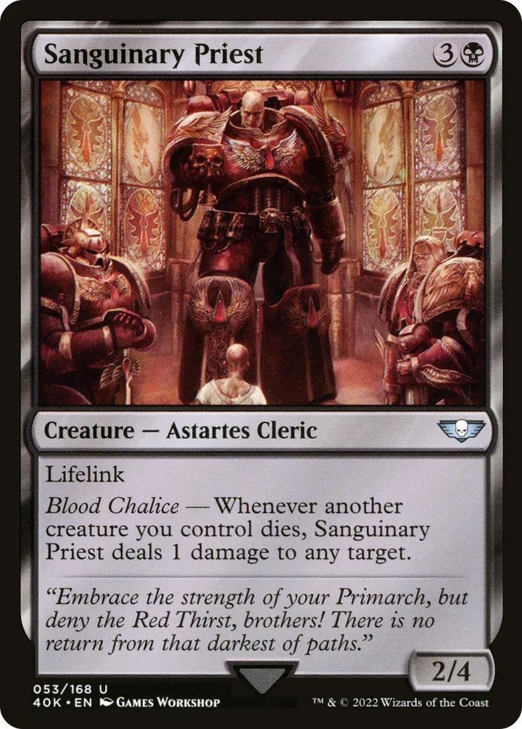 Sanguinary Priest — Warhammer 40,000 Commander — Magic: The Gathering