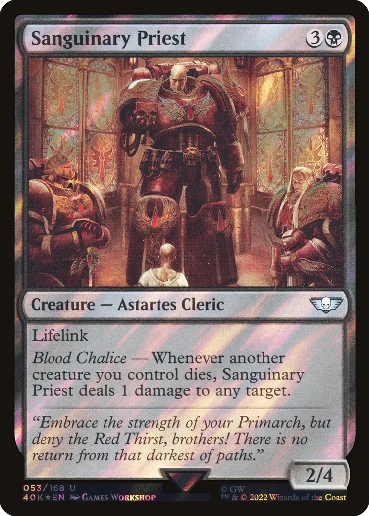 Sanguinary Priest — Warhammer 40,000 Commander — Magic: The Gathering