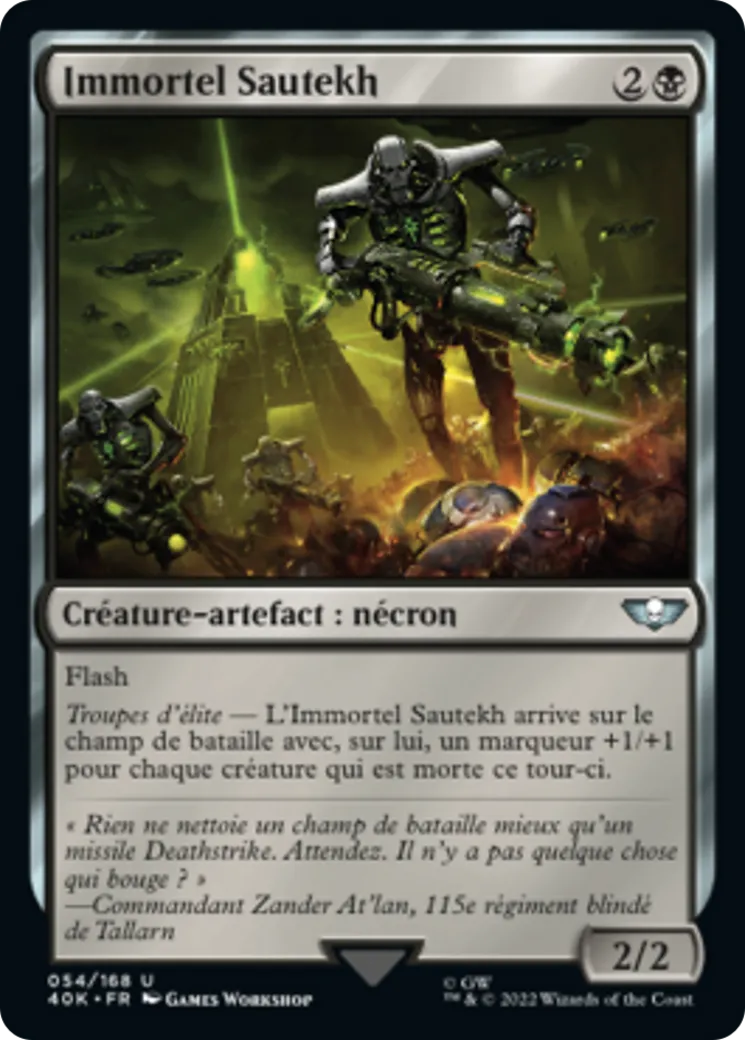 Immortel Sautekh — Warhammer 40,000 Commander — Magic: The Gathering