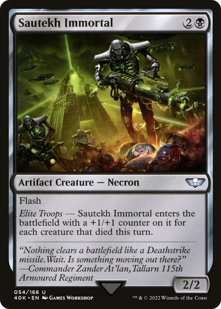 Sautekh Immortal — Warhammer 40,000 Commander — Magic: The Gathering