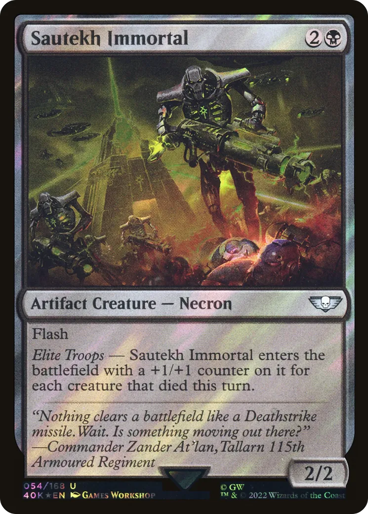 Sautekh Immortal — Warhammer 40,000 Commander — Magic: The Gathering