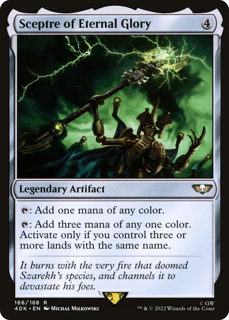 Sceptre de Gloire Éternelle — Warhammer 40,000 Commander — Magic: The Gathering