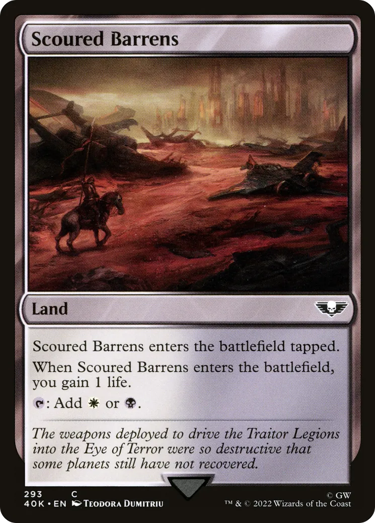 Landes érodées — Warhammer 40,000 Commander — Magic: The Gathering