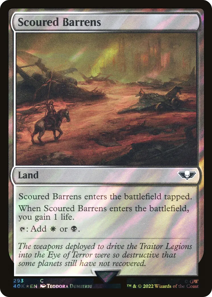 Landes érodées — Warhammer 40,000 Commander — Magic: The Gathering