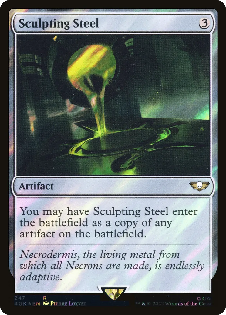 Acier sculpteur — Warhammer 40,000 Commander — Magic: The Gathering