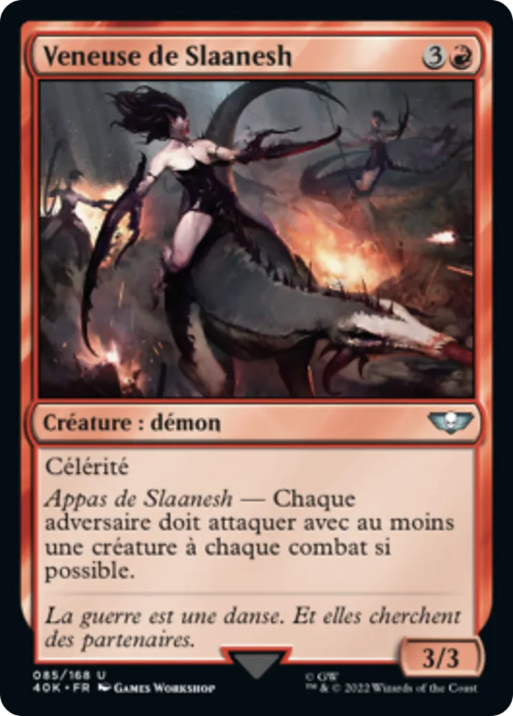 Veneuse de Slaanesh — Warhammer 40,000 Commander — Magic: The Gathering