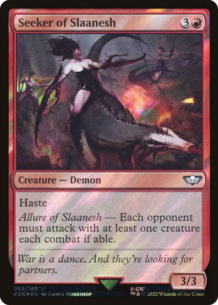 Seeker of Slaanesh — Warhammer 40,000 Commander — Magic: The Gathering
