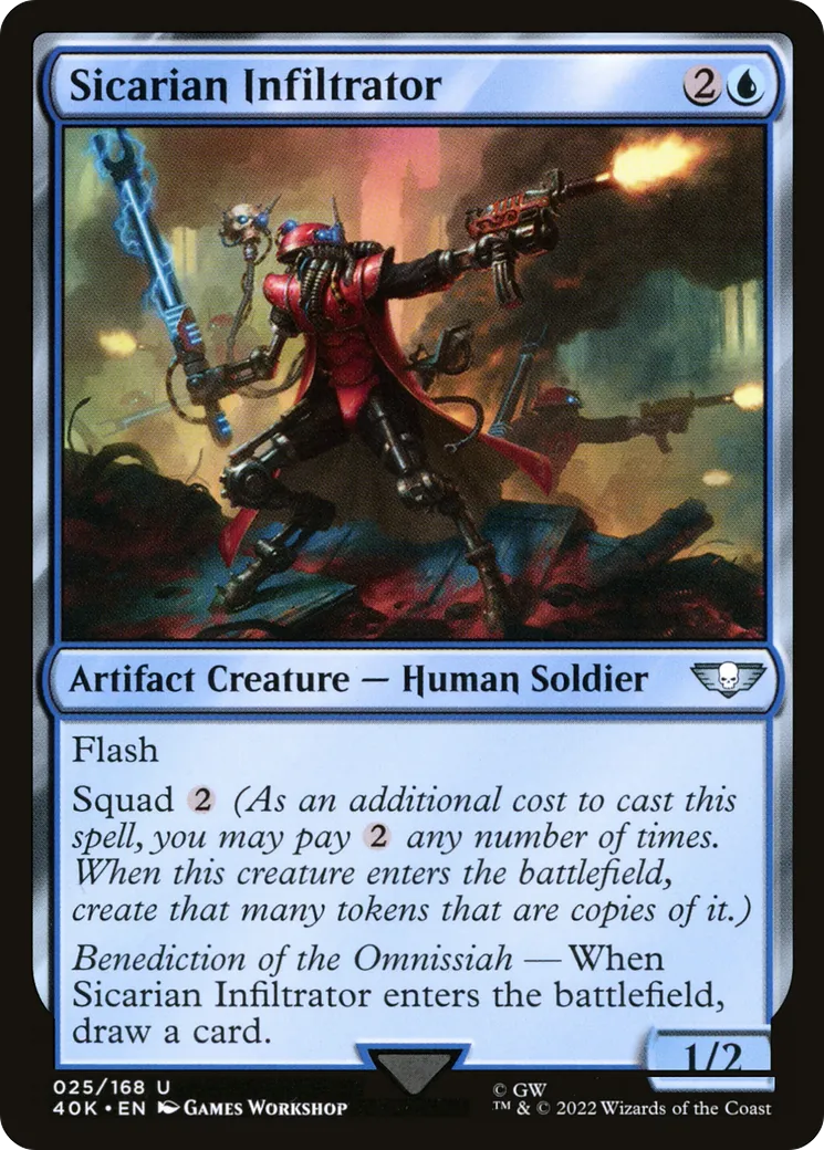 Sicarian Infiltrator — Warhammer 40,000 Commander — Magic: The Gathering