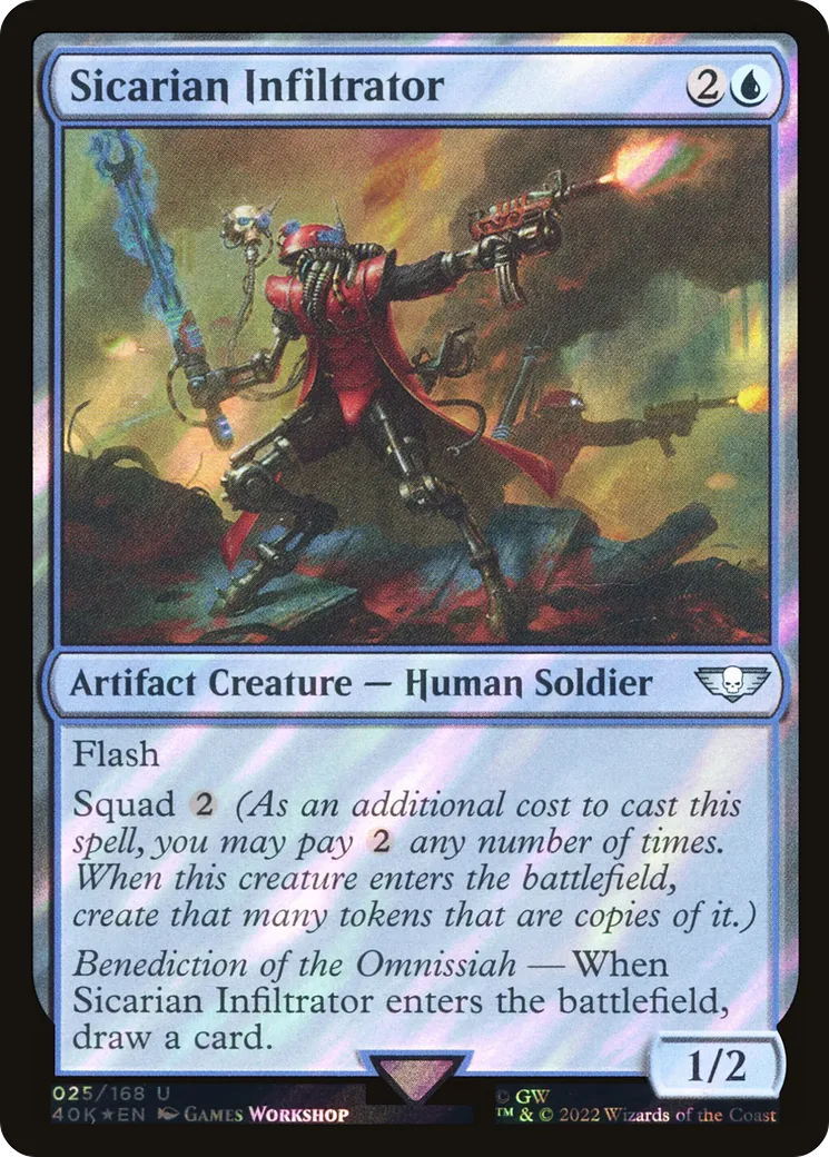 Sicarian Infiltrator — Warhammer 40,000 Commander — Magic: The Gathering