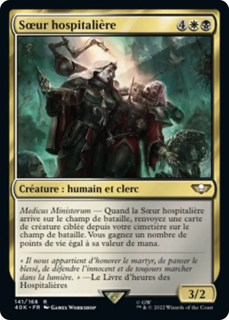 Sœur hospitalière — Warhammer 40,000 Commander — Magic: The Gathering