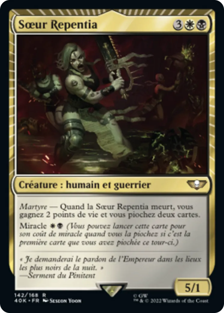 Sœur Repentia — Warhammer 40,000 Commander — Magic: The Gathering