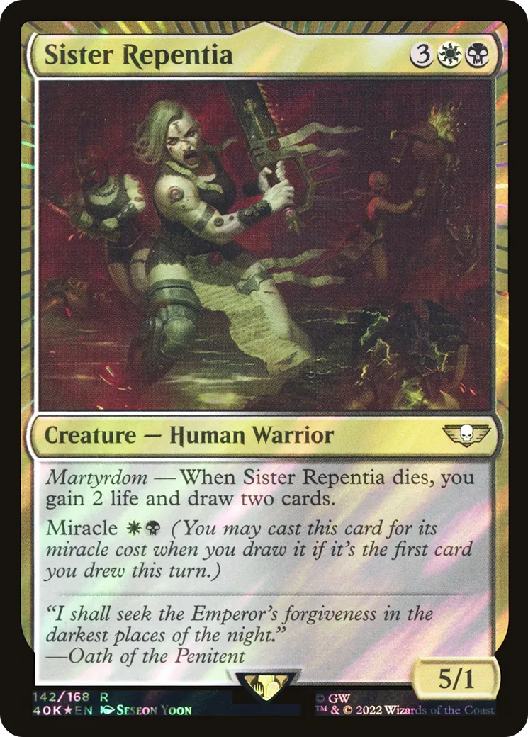 Sister Repentia — Warhammer 40,000 Commander — Magic: The Gathering