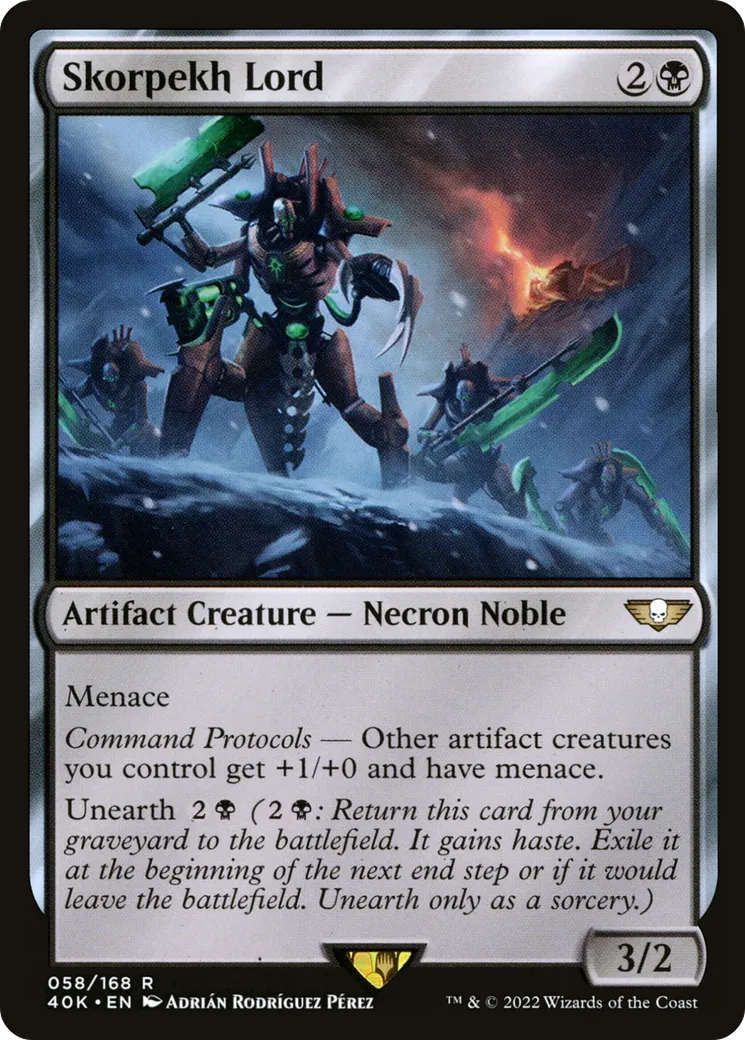 Skorpekh Lord — Warhammer 40,000 Commander — Magic: The Gathering