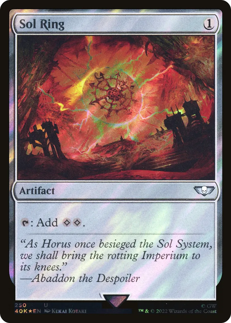 Anneau solaire — Warhammer 40,000 Commander — Magic: The Gathering
