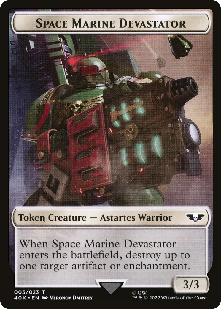 Space Marine Devastator — Warhammer 40,000 Commander — Magic: The Gathering