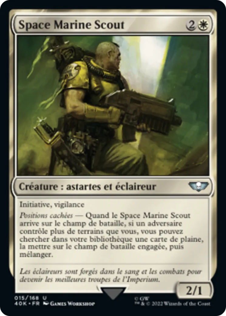 Space Marine Scout — Warhammer 40,000 Commander — Magic: The Gathering
