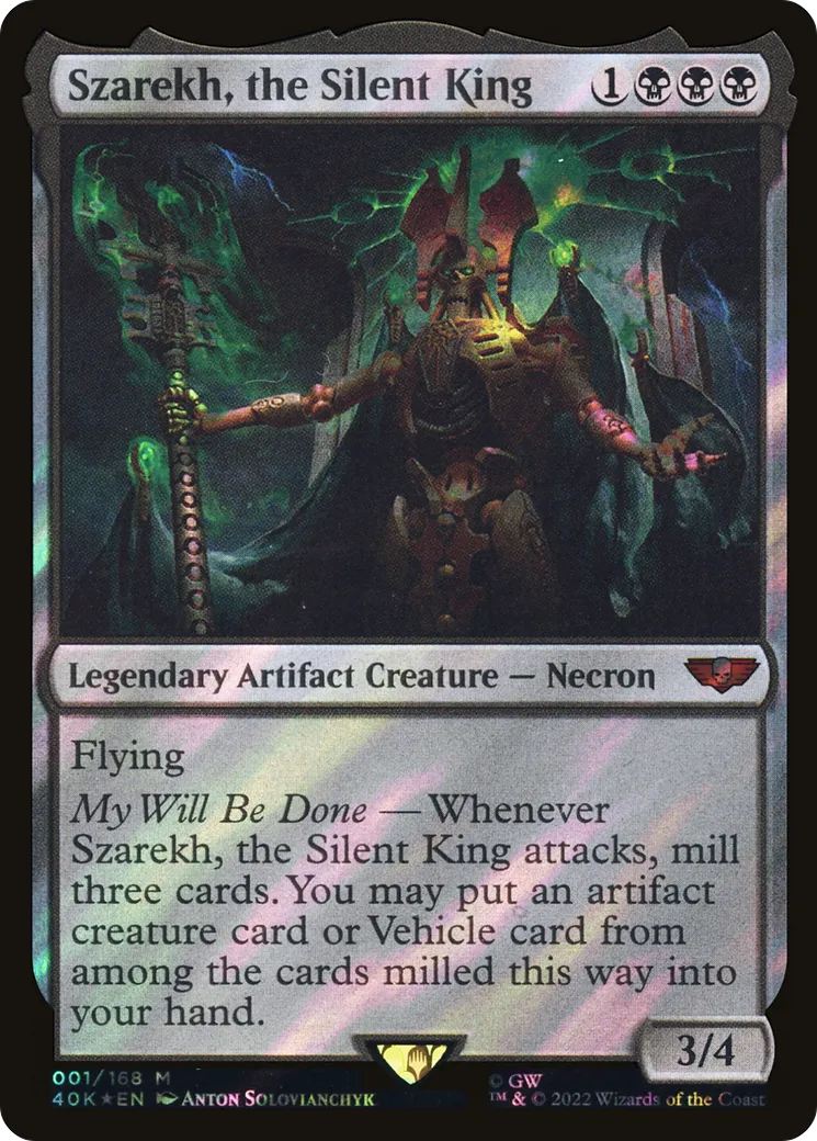 Szarekh, the Silent King — Warhammer 40,000 Commander — Magic: The Gathering