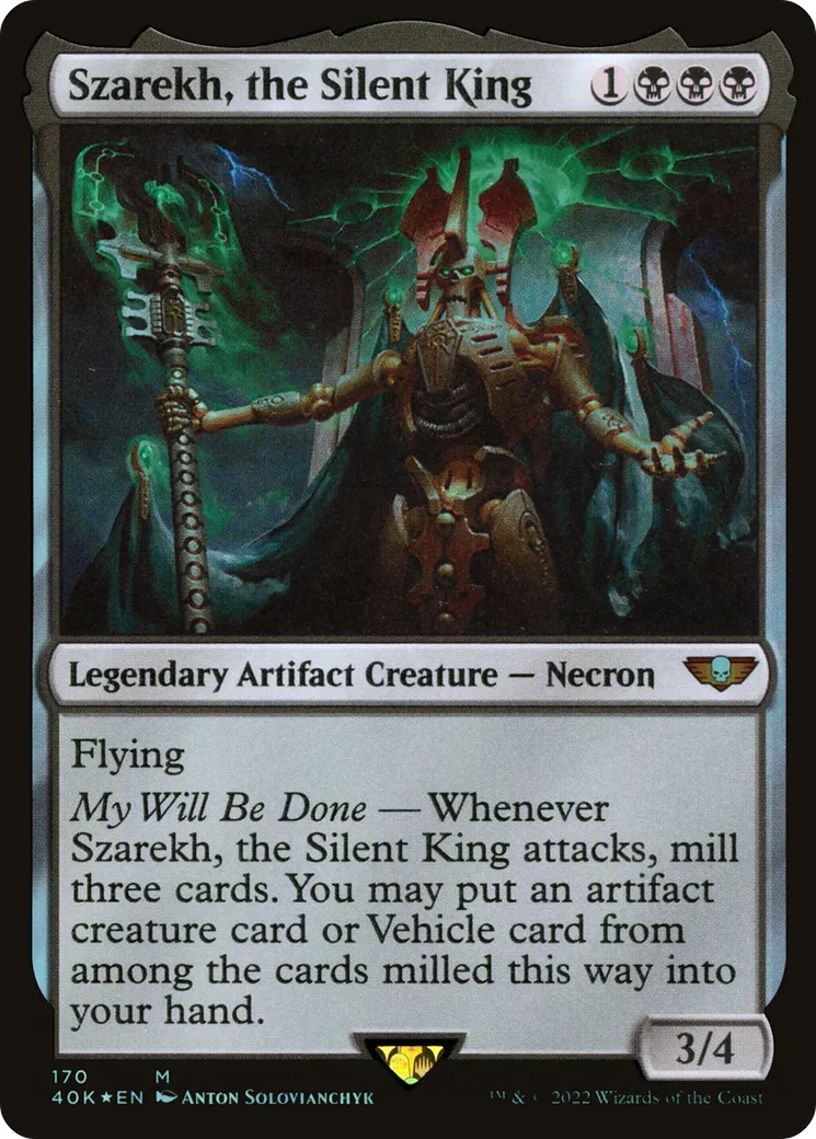 Szarekh, the Silent King — Warhammer 40,000 Commander — Magic: The Gathering
