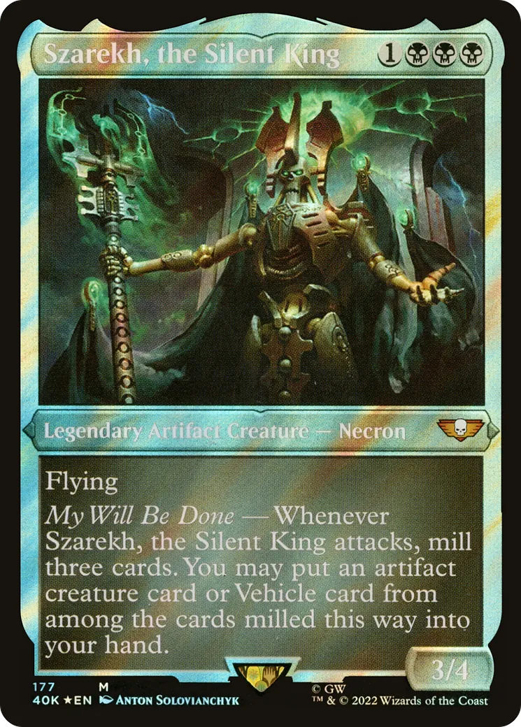 Szarekh, the Silent King — Warhammer 40,000 Commander — Magic: The Gathering